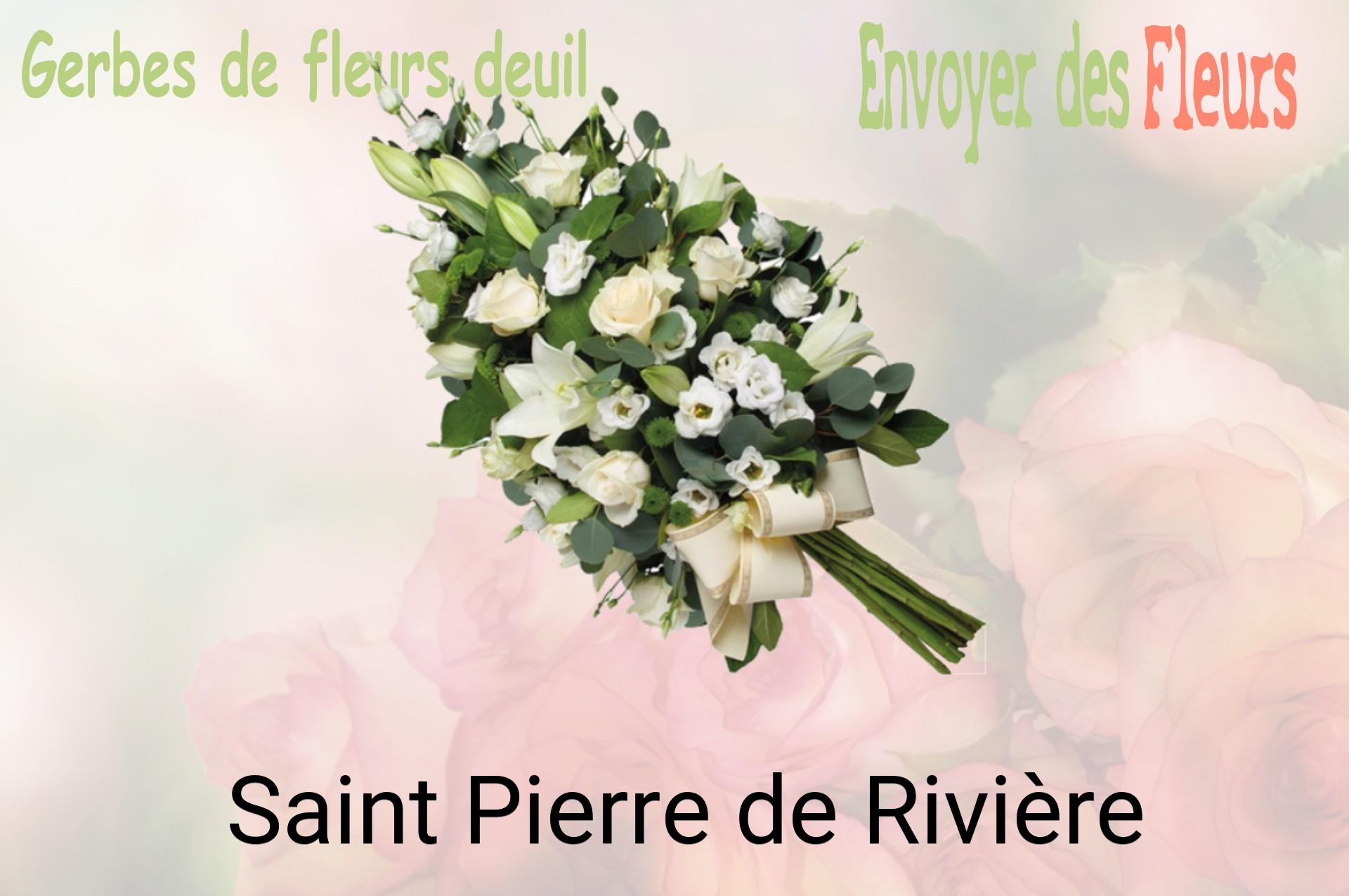 Gerbe de fleurs de deuil livrée à Saint-Pierre-de-Rivière